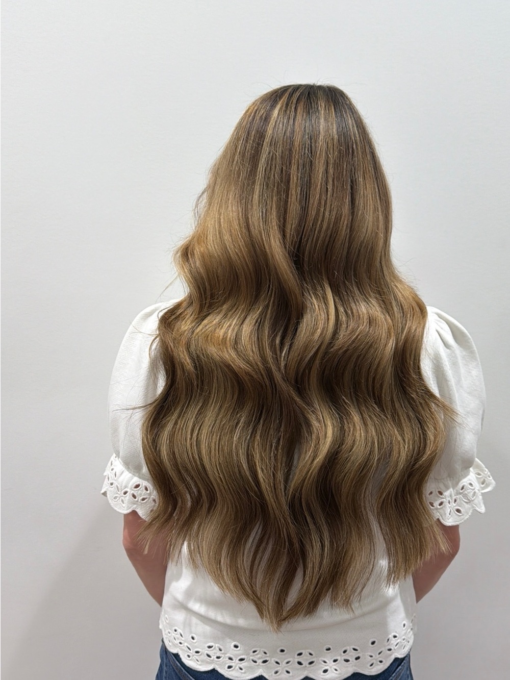 Natural Light Brown Wavy Women's Hair